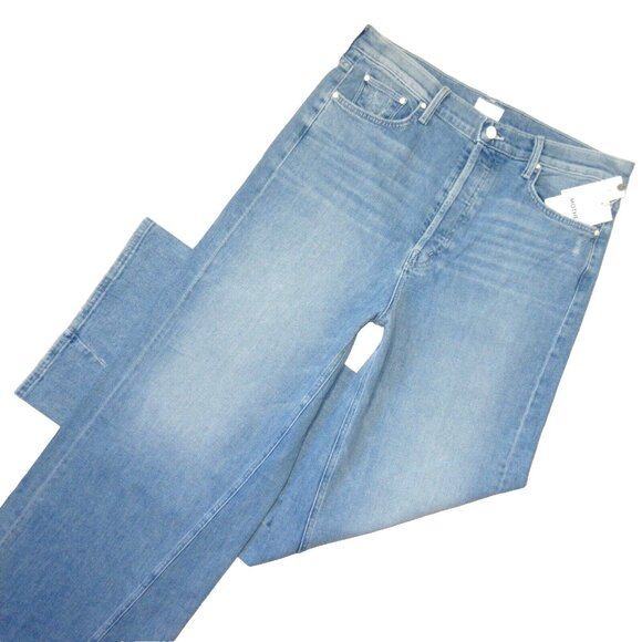 NWT Mother The Enchanter in Party Of One Stretch Wide Leg Jeans 33 - Picture 2 of 10